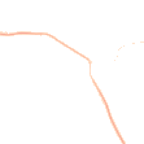 Night-time road noise heatmap for NR16 2DD