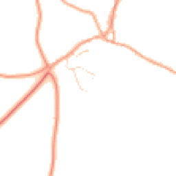 Daytime road noise heatmap for NR16 2DX
