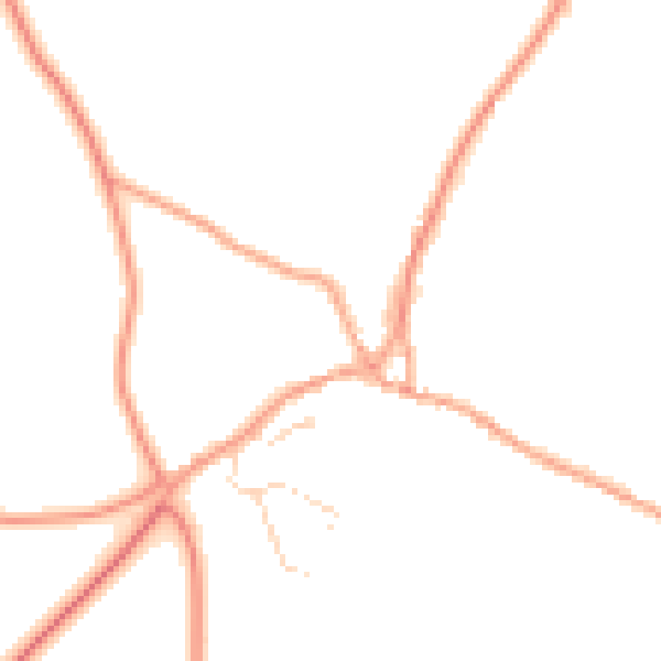 Daytime road noise heatmap for NR16 2EG