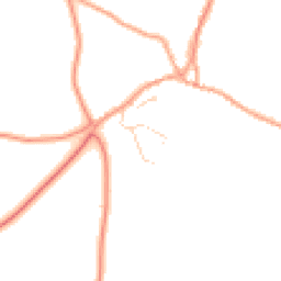 Daytime road noise heatmap for NR16 2EL
