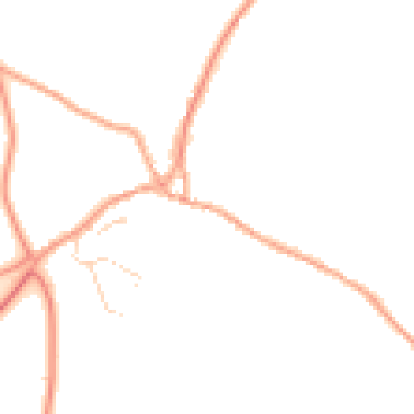 Daytime road noise heatmap for NR16 2EN