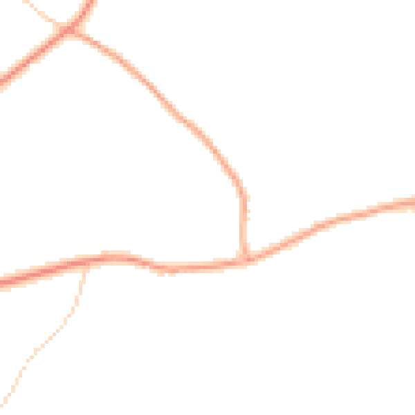 Daytime road noise heatmap for NR16 2FJ