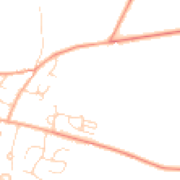 Daytime road noise heatmap for NR16 2FN