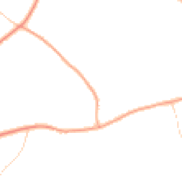 Daytime road noise heatmap for NR16 2HG