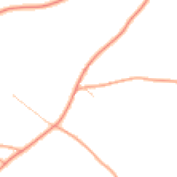 Daytime road noise heatmap for NR16 2HL