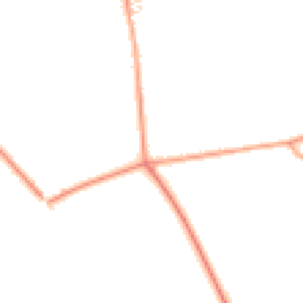 Daytime road noise heatmap for NR16 2PE