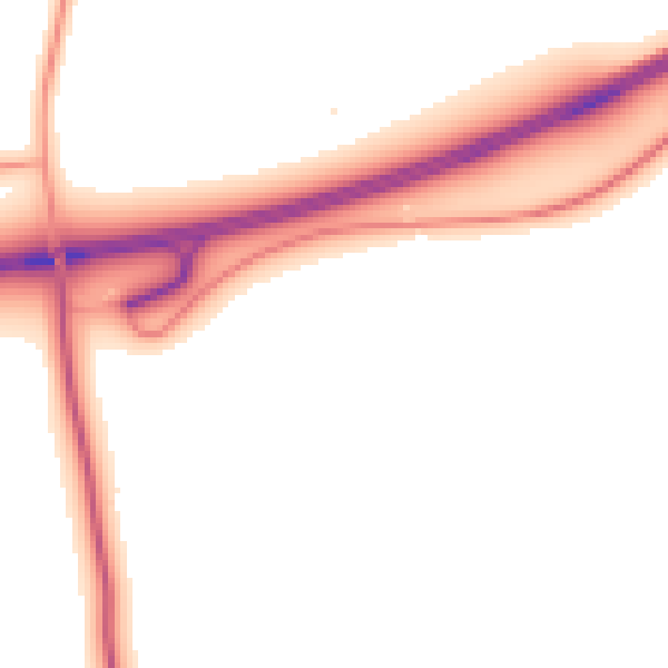 Daytime road noise heatmap for NR16 2QT