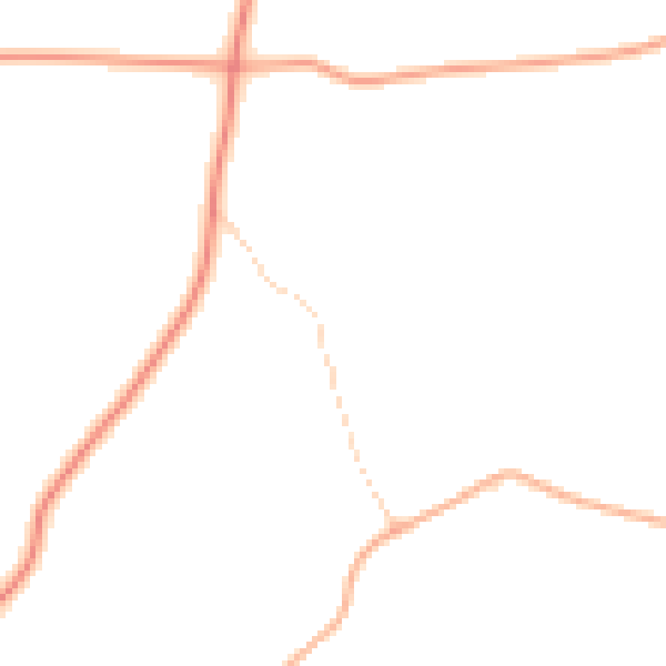 Daytime road noise heatmap for NR17 1BU