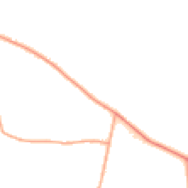 Daytime road noise heatmap for NR17 1DT