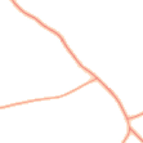 Daytime road noise heatmap for NR17 1EW
