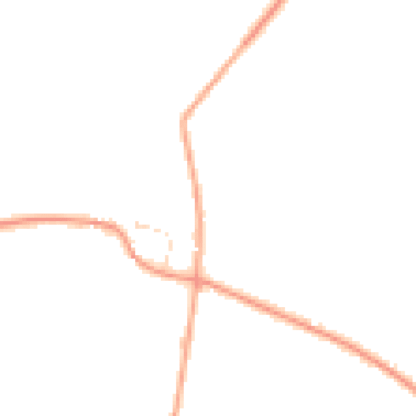 Daytime road noise heatmap for NR17 1FE