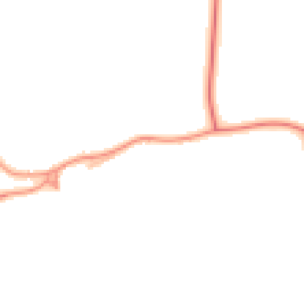 Daytime road noise heatmap for NR17 1GZ