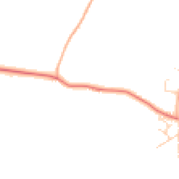 Daytime road noise heatmap for NR17 1HZ