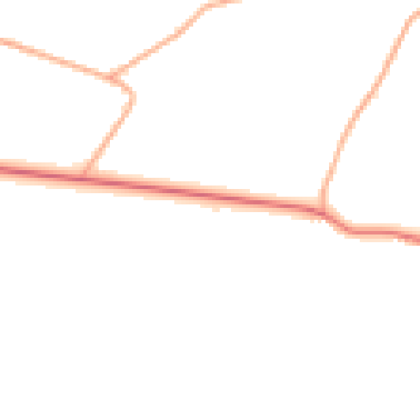 Daytime road noise heatmap for NR17 1LB