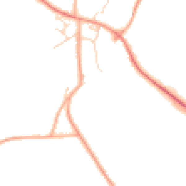 Daytime road noise heatmap for NR17 1PX