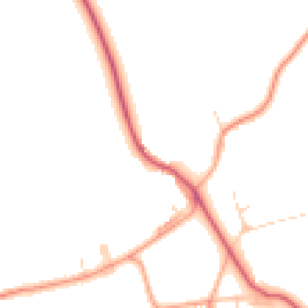 Daytime road noise heatmap for NR17 1RF