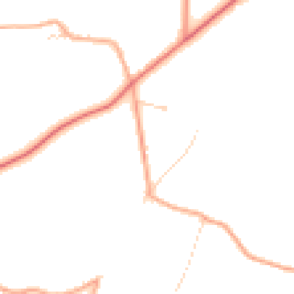 Daytime road noise heatmap for NR17 1TT