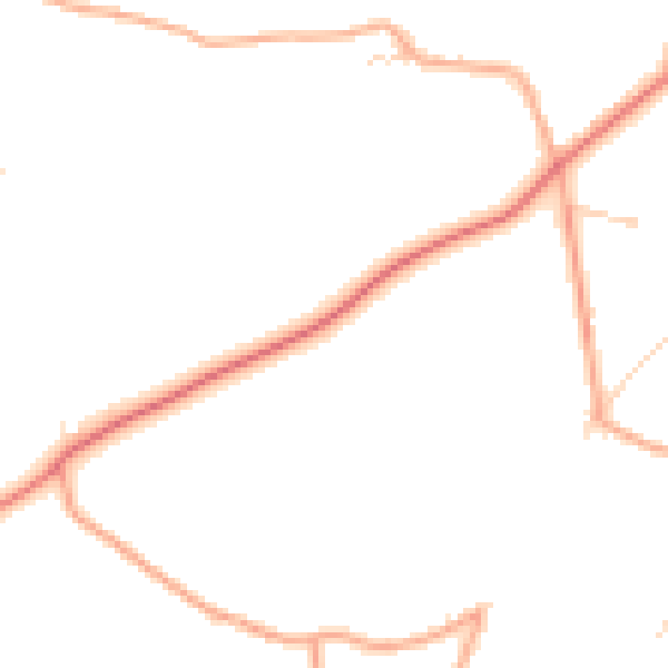 Daytime road noise heatmap for NR17 1UD