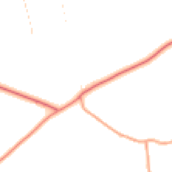 Daytime road noise heatmap for NR17 1UR