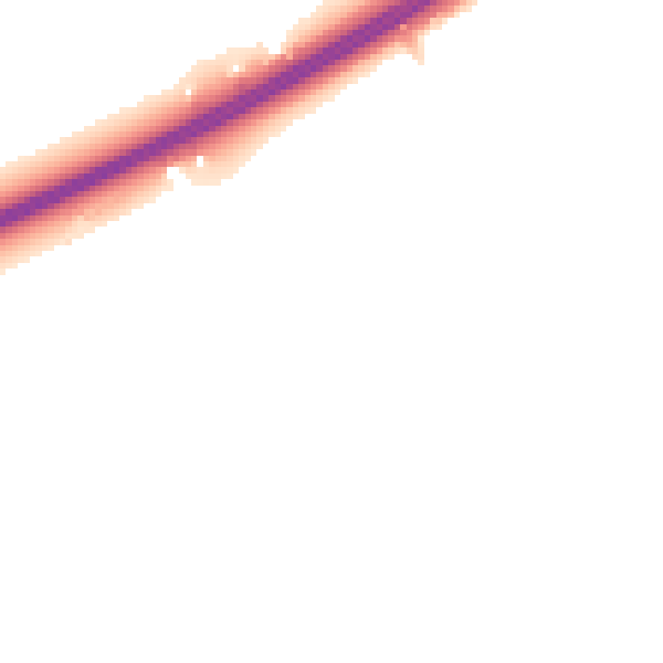 Night-time road noise heatmap for NR17 2LE