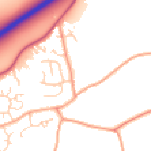 Daytime road noise heatmap for NR17 2NL