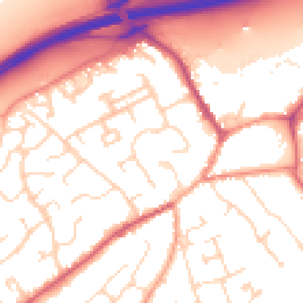Daytime road noise heatmap for NR17 2RE