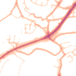 Daytime road noise heatmap for NR18 0AF