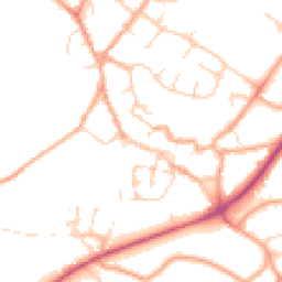 Daytime road noise heatmap for NR18 0AJ