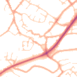 Daytime road noise heatmap for NR18 0AR