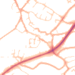 Daytime road noise heatmap for NR18 0AX