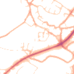 Daytime road noise heatmap for NR18 0BE