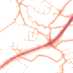 Daytime road noise heatmap for NR18 0BP