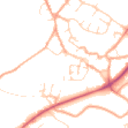 Daytime road noise heatmap for NR18 0BQ