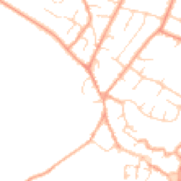 Daytime road noise heatmap for NR18 0BY