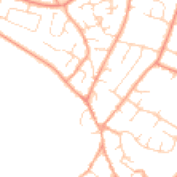 Daytime road noise heatmap for NR18 0DA