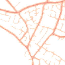 Daytime road noise heatmap for NR18 0DB
