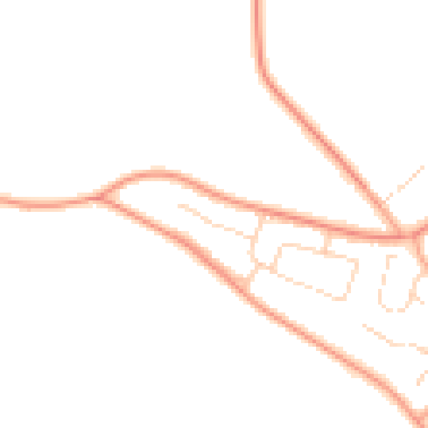 Daytime road noise heatmap for NR18 0DP