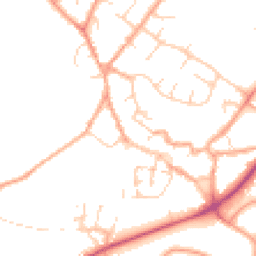 Daytime road noise heatmap for NR18 0GA