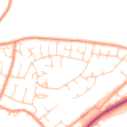 Daytime road noise heatmap for NR18 0HN