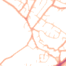 Daytime road noise heatmap for NR18 0PW