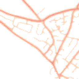 Daytime road noise heatmap for NR18 0TY