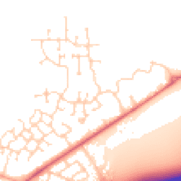 Daytime road noise heatmap for NR18 0US