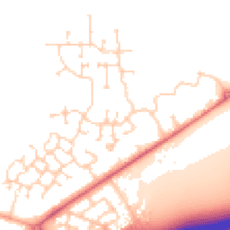 Daytime road noise heatmap for NR18 0UU