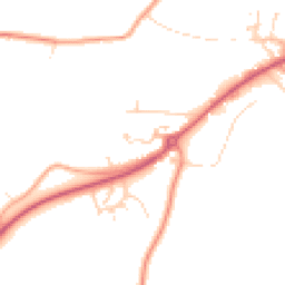 Daytime road noise heatmap for NR18 9BB