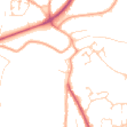 Daytime road noise heatmap for NR18 9GT