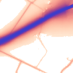 Daytime road noise heatmap for NR18 9JN