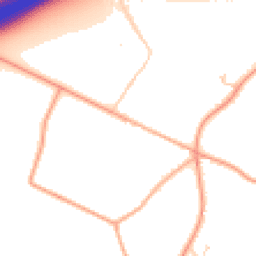 Daytime road noise heatmap for NR18 9JW