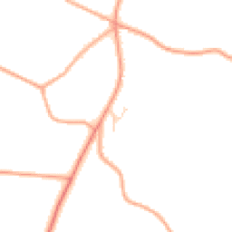 Daytime road noise heatmap for NR18 9LR