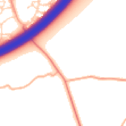 Daytime road noise heatmap for NR18 9NH