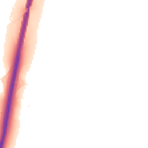 Night-time road noise heatmap for NR18 9RB